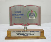 Ratna Sagar - Awards for the best text book produced during 1997 in middle category first